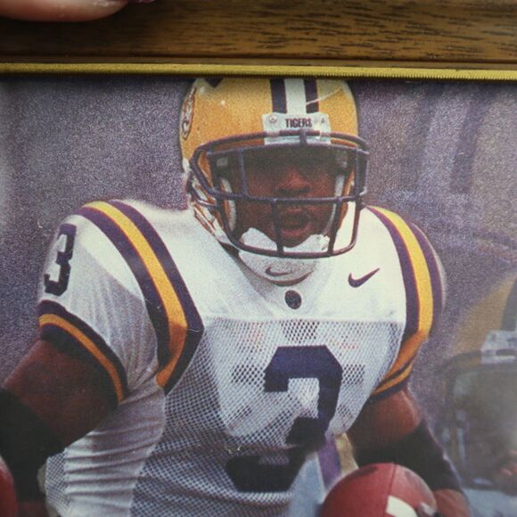 Kevin Faulk #3 Framed Sign Autographed LSU All American Football Picture - Picture 9 of 11